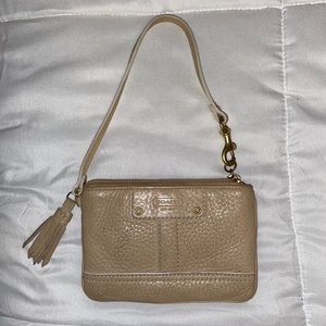 Tan Coach Coin Purse